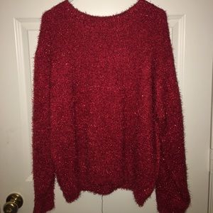 🍓Red Sparkly Top🍓